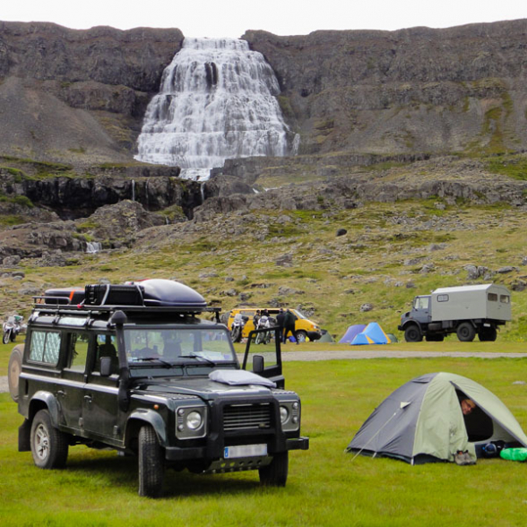 Camping de Dynjandi, Islande