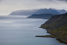 Point de vue sur la route 63, Fjords de l'Ouest, Islande