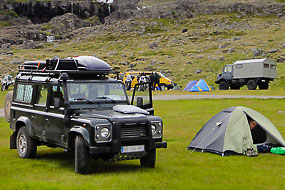 Camping de Dynjandi, Islande