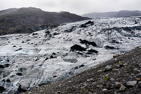 Glacier Solheimajokull, Islande