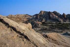 Strates de roche, Moon Valley - Namibie