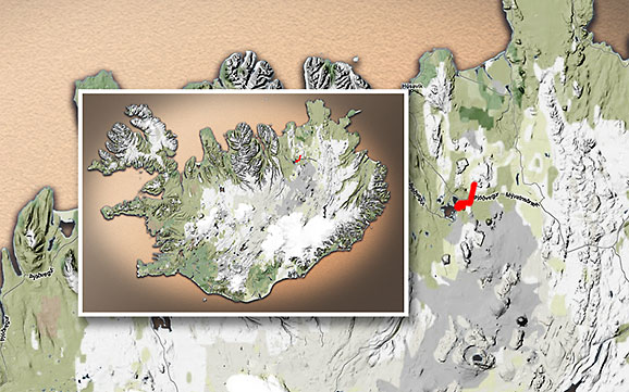 Carte du voyage Islande - 19/06/2011