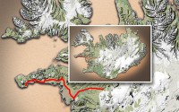 Carte du voyage Islande - 27/06/2011