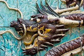 Dragon, bas-releif, Cité interdite, Pékin