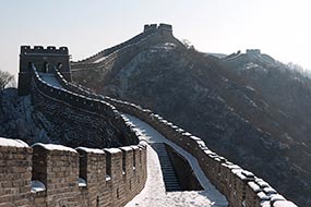 Muraille de Chine, Mutianyu, site au nord de Pékin, moins touristique que Badaling