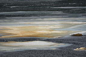 Texture de glace, Fjords de l'Ouest, Islande