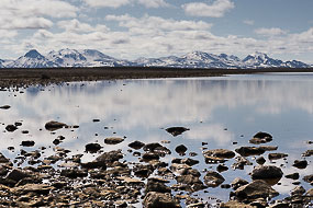Petit lac avant d'arriver à Hveravellir sur la F35, Islande