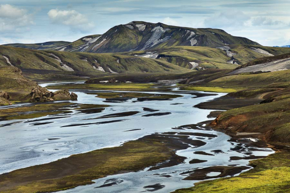 Paysage dans la réserve de Fjallabak, le long de la F208, Islande