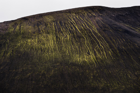 Coulées moussues, réserve de Fjallabak, Islande