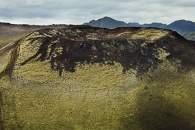 Pseudo-cratère, réserve de Fjallabak, Islande