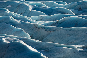 Détails de la langue glaciaire du Snivafellsjokull, sud de l'Islande
