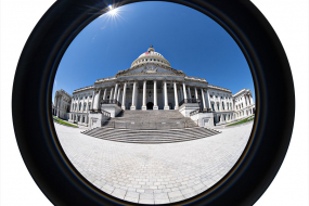 United States Capitol, USA - Fish-Eye circulaire Meike sur boîtier Full-Frame