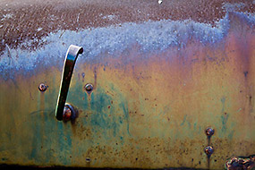 Rouille sur vieux camion, Antelope Island, Utah, USA, 2007