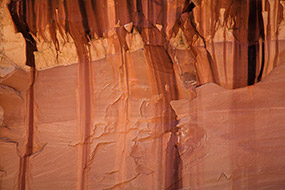 Paroi rocheuse ocre, Utah, USA, 2007
