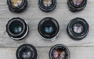 8 objectifs vintage de 50mm de focale pour test de bokeh sur Sony A7RII