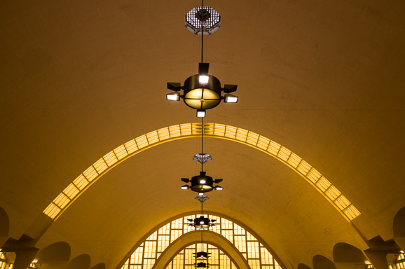 Les halles de Boulingrin, à Reims, qui abritent un marché couvert, construites dans les années 1925, dans un style Art Déco