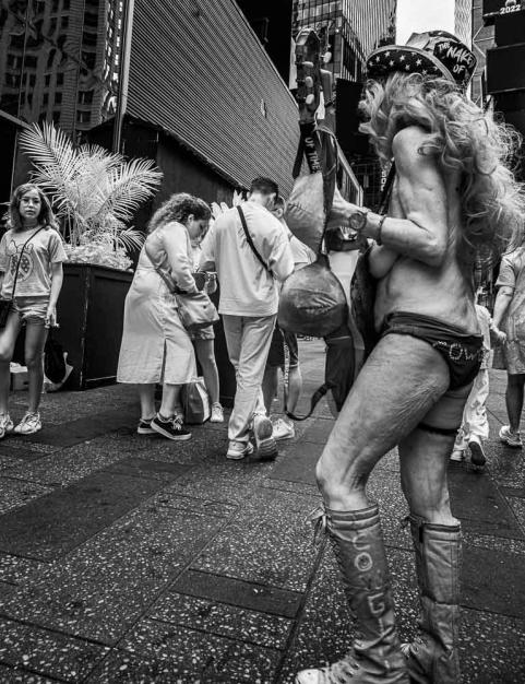 Naked Cow-Girl, Times Square New-York
